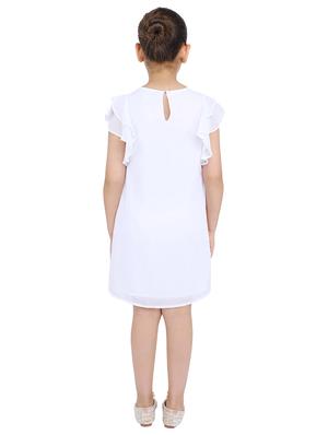 orange polyester frock - 17062599 - Standard Image - 3