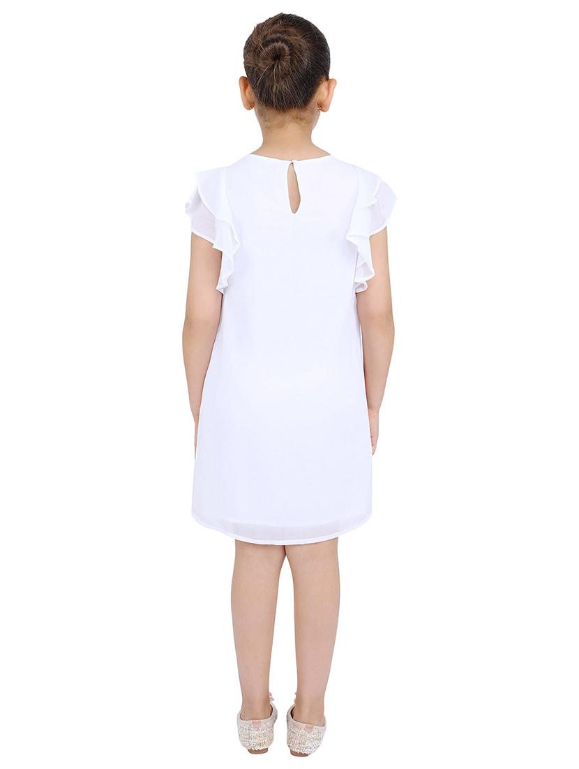 orange polyester frock - 17062599 - Zoom Image - 3