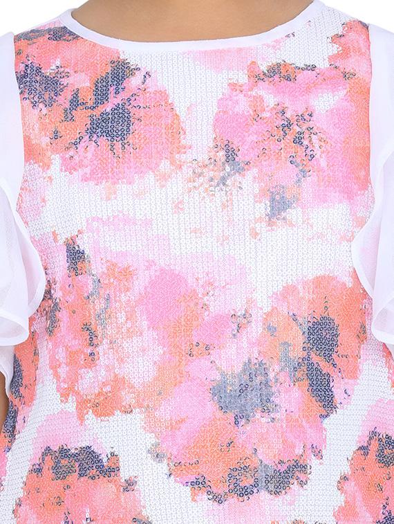 orange polyester frock - 17062599 - Zoom Image - 4