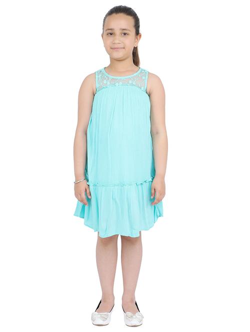 green viscose frock - 17062604 - Standard Image - 1