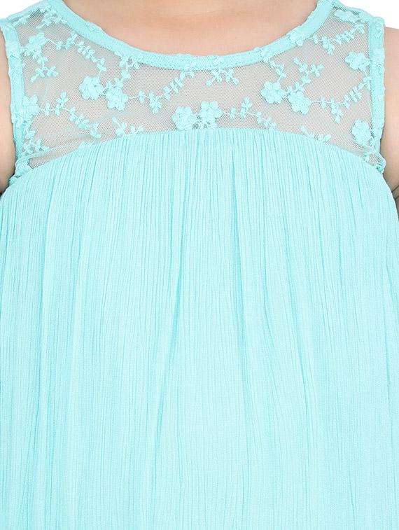 green viscose frock - 17062604 - Zoom Image - 4