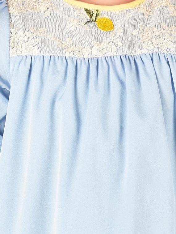 blue polyester regular tops & tee - 17062608 - Zoom Image - 5