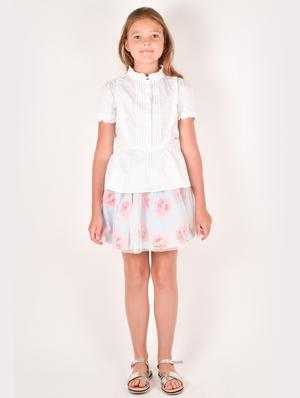 blue polyester regular skirt - 17062615 - Standard Image - 4