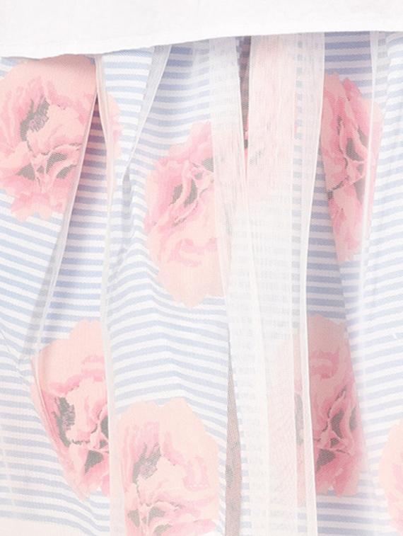 blue polyester regular skirt - 17062615 - Zoom Image - 5