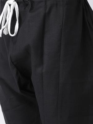black solid pathani set - 17063742 - Standard Image - 5