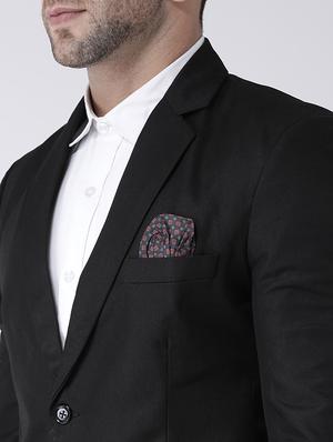 black solid single breasted casual blazer - 17063747 - Standard Image - 5