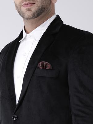 black solid single breasted formal blazer - 17063751 - Standard Image - 5