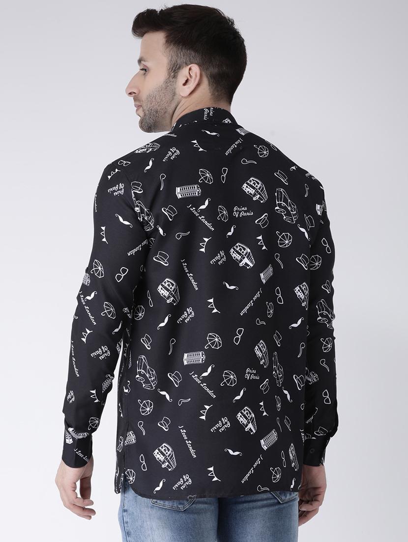 black printed short kurta - 17063791 - Zoom Image - 3