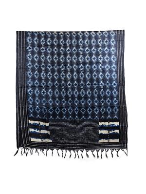 indigo art silk dupatta - 17064044 - Standard Image - 2
