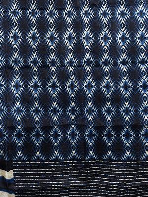 indigo art silk dupatta - 17064044 - Standard Image - 3