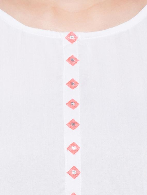 white viscose kaftan - 17064056 - Zoom Image - 5