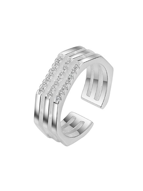 silver metal finger ring - 17064333 - Standard Image - 1