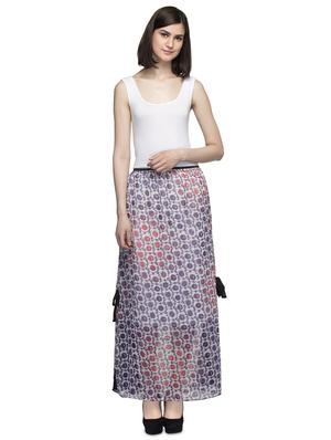 high rise floral maxi skirt - 17064413 - Standard Image - 4