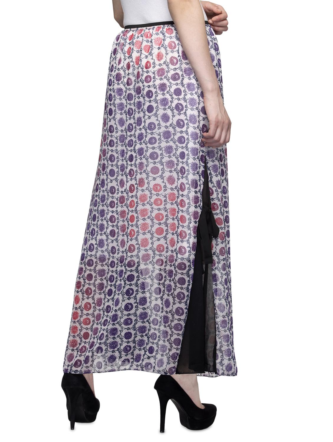 high rise floral maxi skirt - 17064413 - Zoom Image - 3