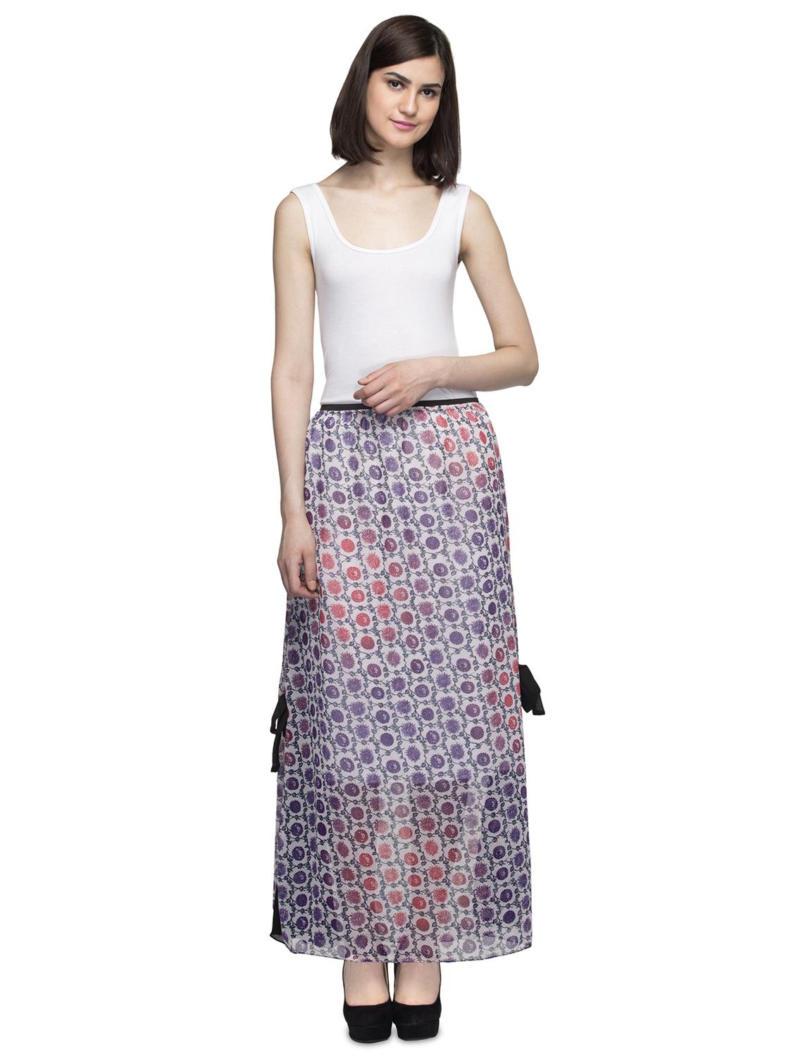 high rise floral maxi skirt - 17064413 - Zoom Image - 4