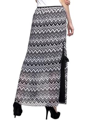 high rise printed maxi skirt - 17064419 - Standard Image - 3