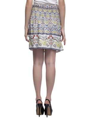 drawstring waist floral a-line skirt - 17064422 - Standard Image - 3
