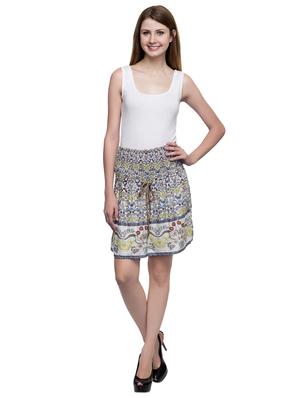 drawstring waist floral a-line skirt - 17064422 - Standard Image - 4