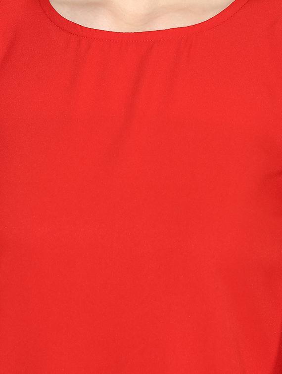 cold shoulder solid top - 17064456 - Zoom Image - 5