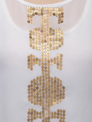 round neck sequin top - 17064551 - Standard Image - 4