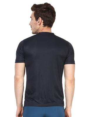 black solid polyester t-shirt - 17065551 - Standard Image - 3