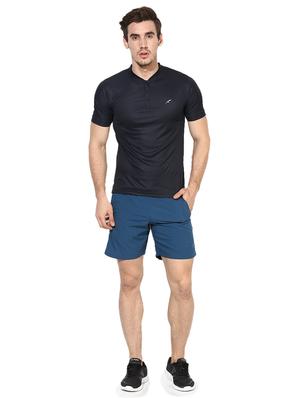 black solid polyester t-shirt - 17065551 - Standard Image - 4