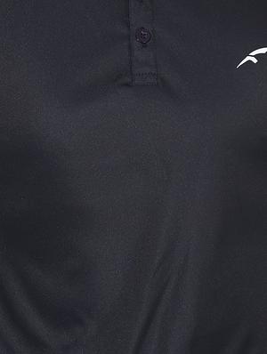 black solid polyester t-shirt - 17065551 - Standard Image - 5