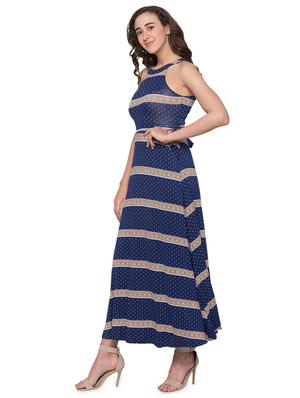 tie back printed maxi dress - 17065554 - Standard Image - 2