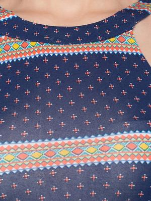 tie back printed maxi dress - 17065554 - Standard Image - 4