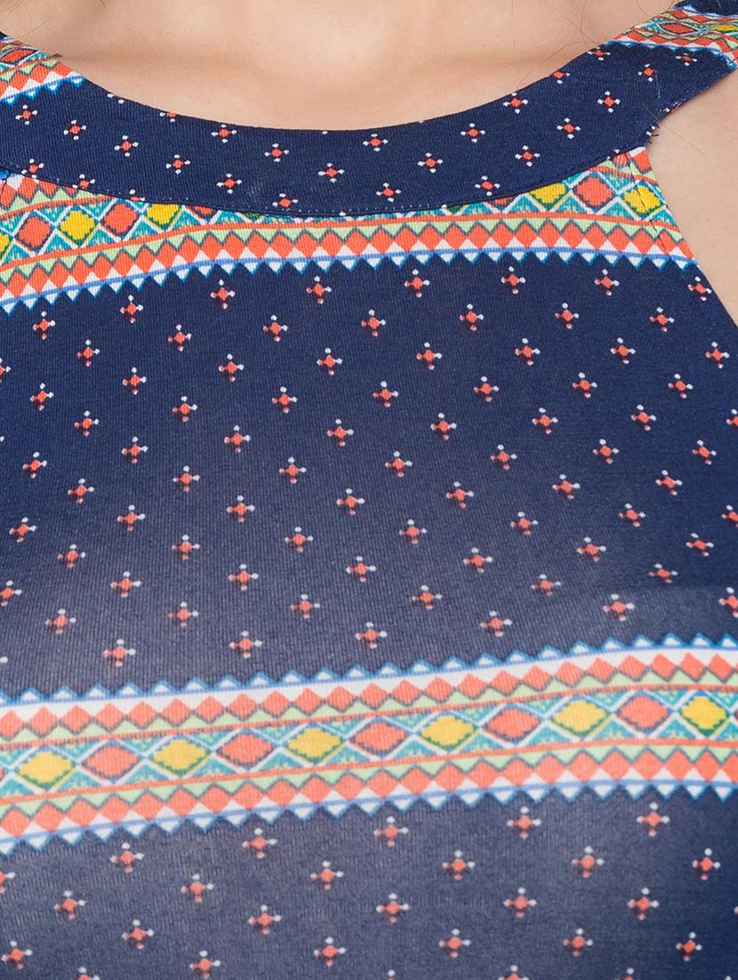 tie back printed maxi dress - 17065554 - Zoom Image - 4