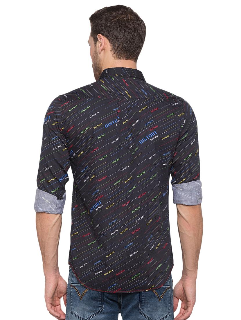 black cotton casual shirt - 17065560 - Zoom Image - 3