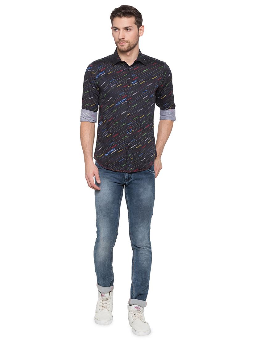 black cotton casual shirt - 17065560 - Zoom Image - 4