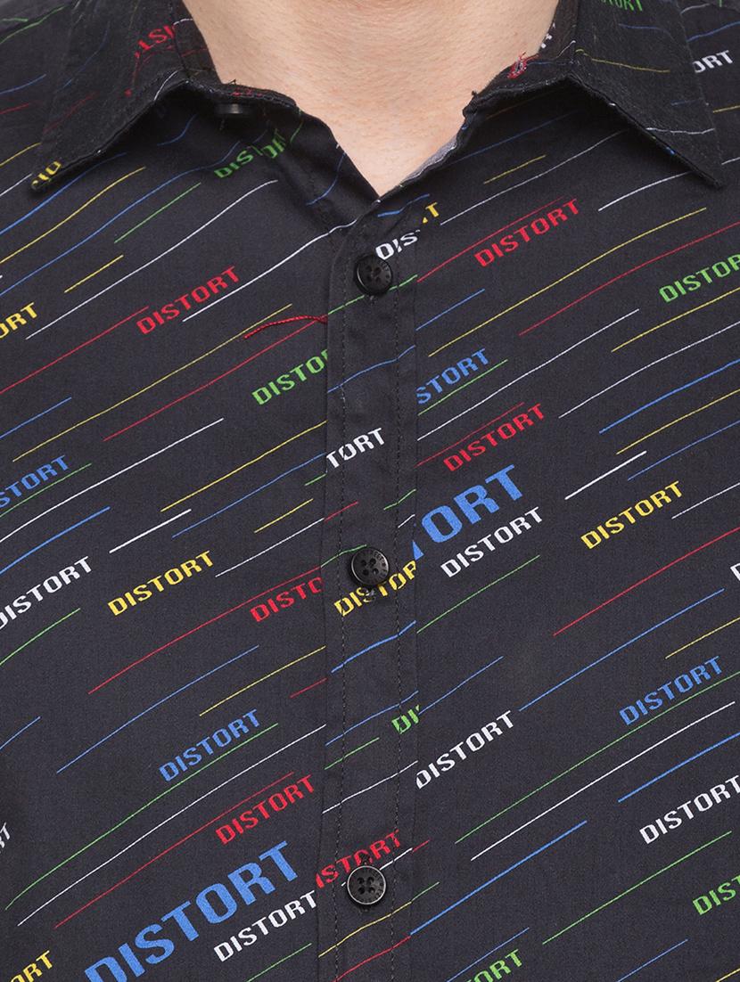 black cotton casual shirt - 17065560 - Zoom Image - 5