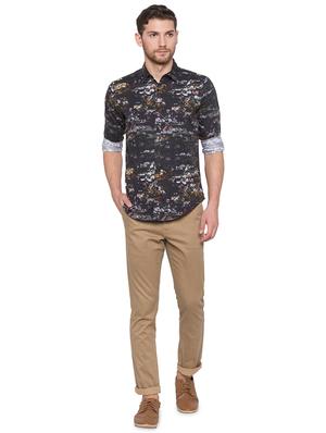 black cotton casual shirt - 17065561 - Standard Image - 4