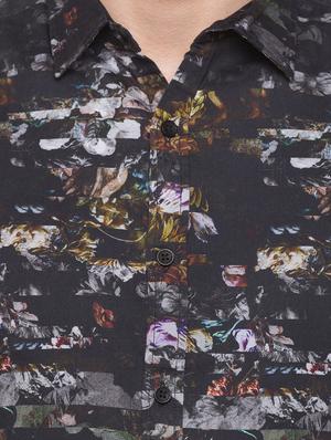 black cotton casual shirt - 17065561 - Standard Image - 5
