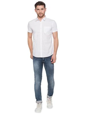 white cotton casual shirt - 17065565 - Standard Image - 4