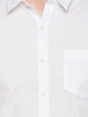 white cotton casual shirt - 17065565 - Standard Image - 5