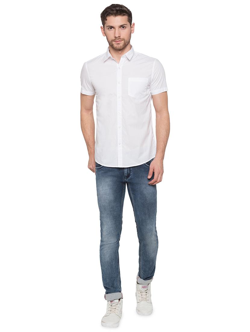 white cotton casual shirt - 17065565 - Zoom Image - 4