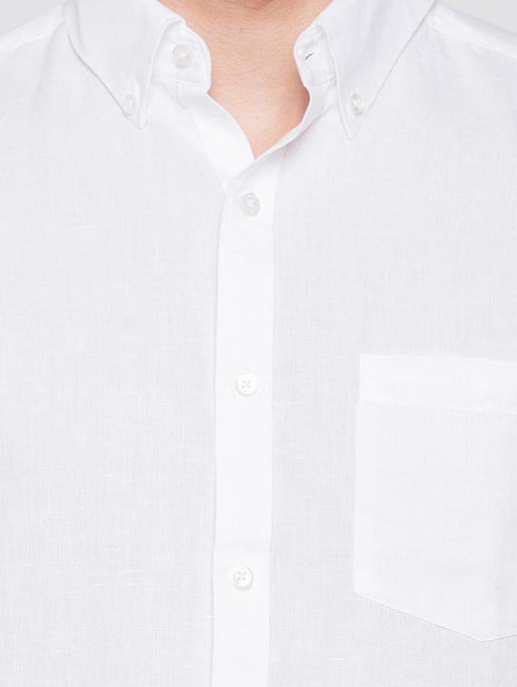 white cotton casual shirt - 17065568 - Zoom Image - 5