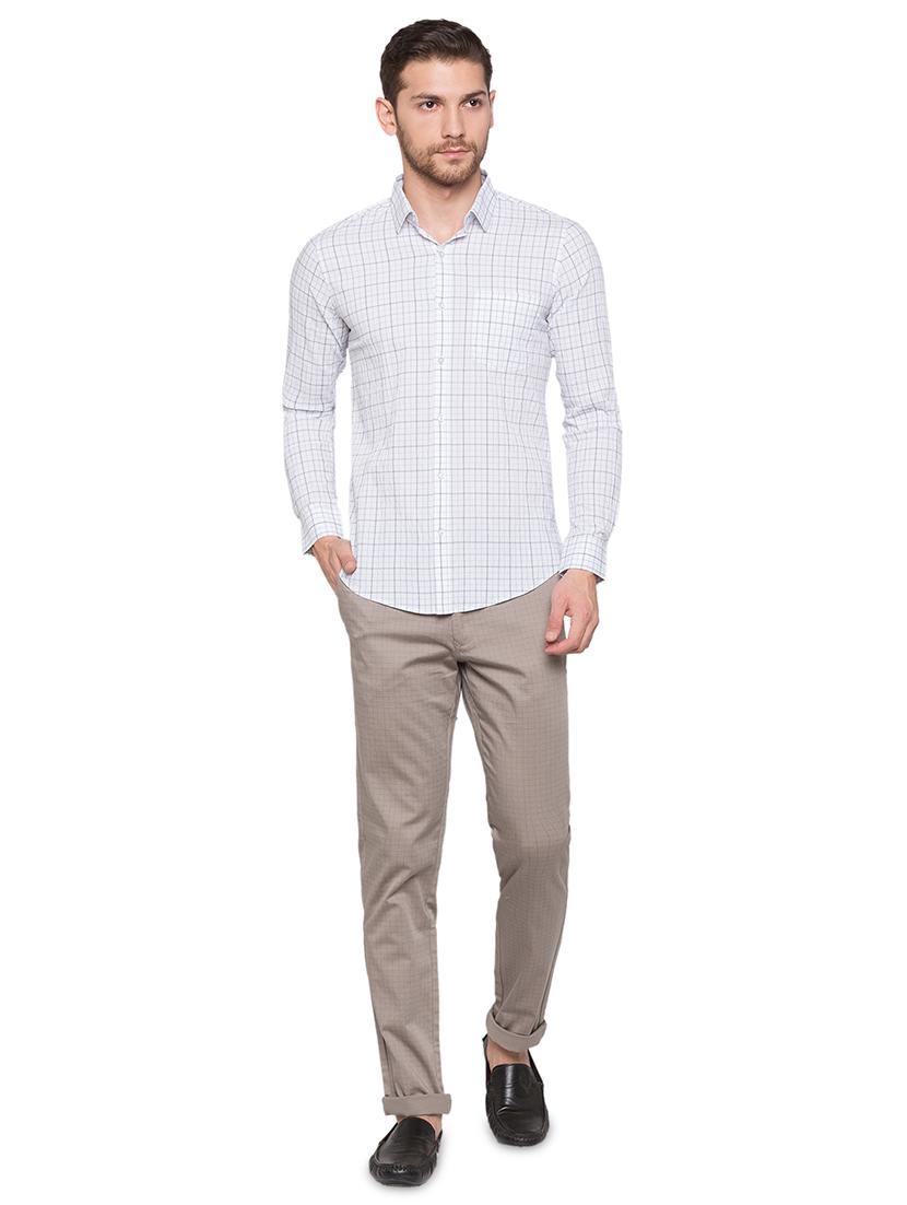 white formal checks shirt - 17065578 - Zoom Image - 4