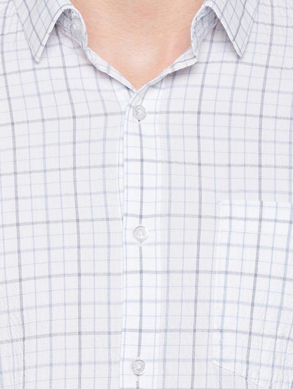 white formal checks shirt - 17065578 - Zoom Image - 5