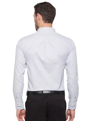 blue formal solid shirt - 17065590 - Standard Image - 3
