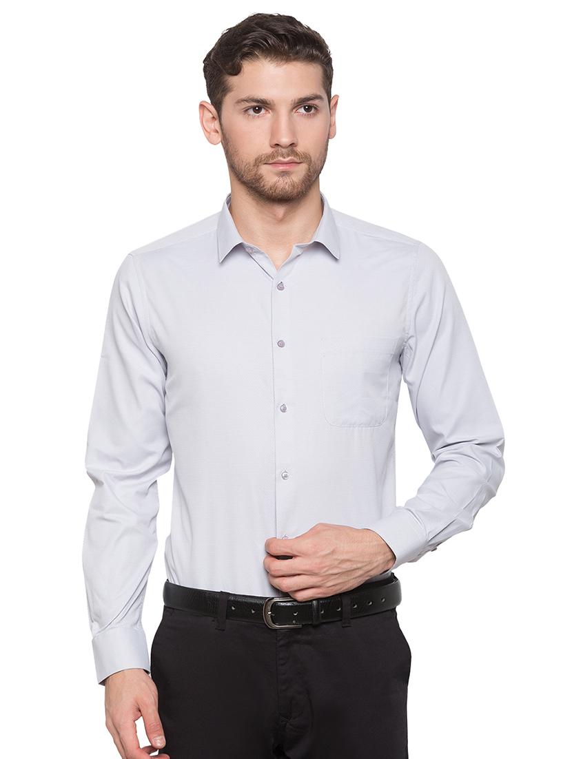 blue formal solid shirt - 17065590 - Zoom Image - 1