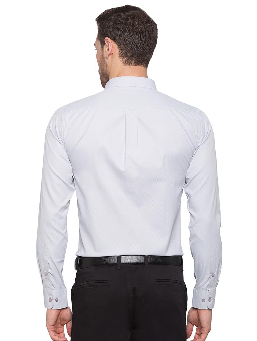 blue formal solid shirt - 17065590 - Zoom Image - 3