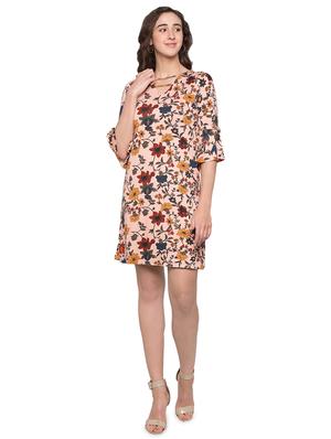 v neck floral sheath dress - 17065611 - Standard Image - 4