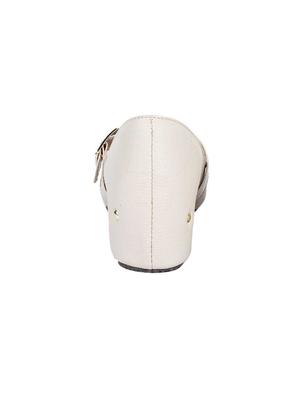white slip on ballerinas - 17065787 - Standard Image - 2