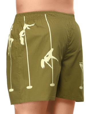 green printed boxer - 17066901 - Standard Image - 3