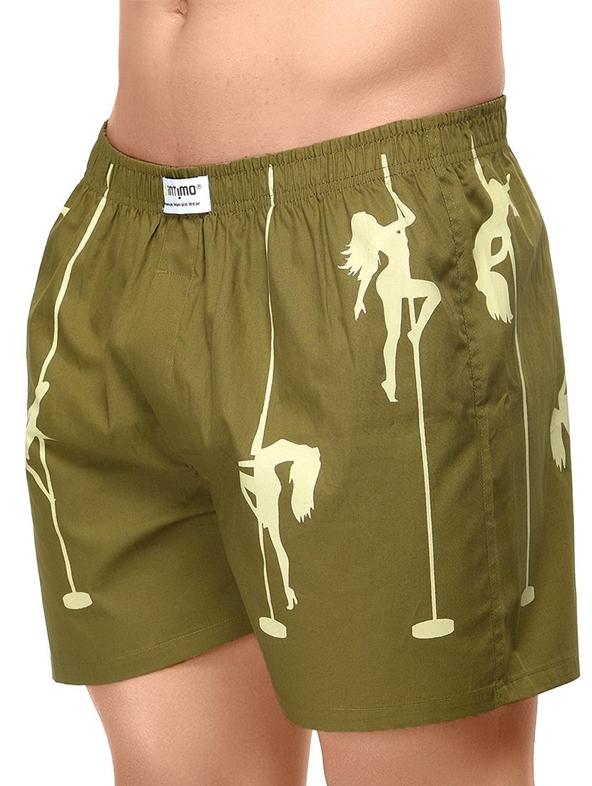 green printed boxer - 17066901 - Zoom Image - 1