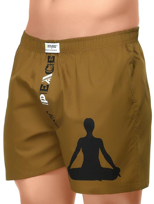 brown printed boxer - 17066908 - Standard Image - 1