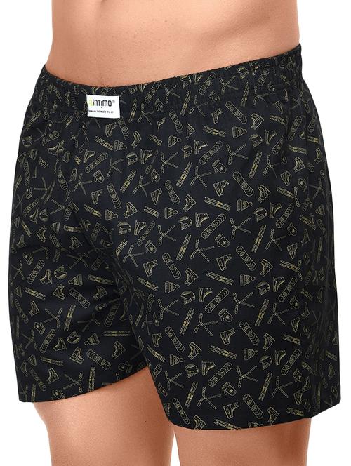black cotton boxer - 17066932 - Standard Image - 1